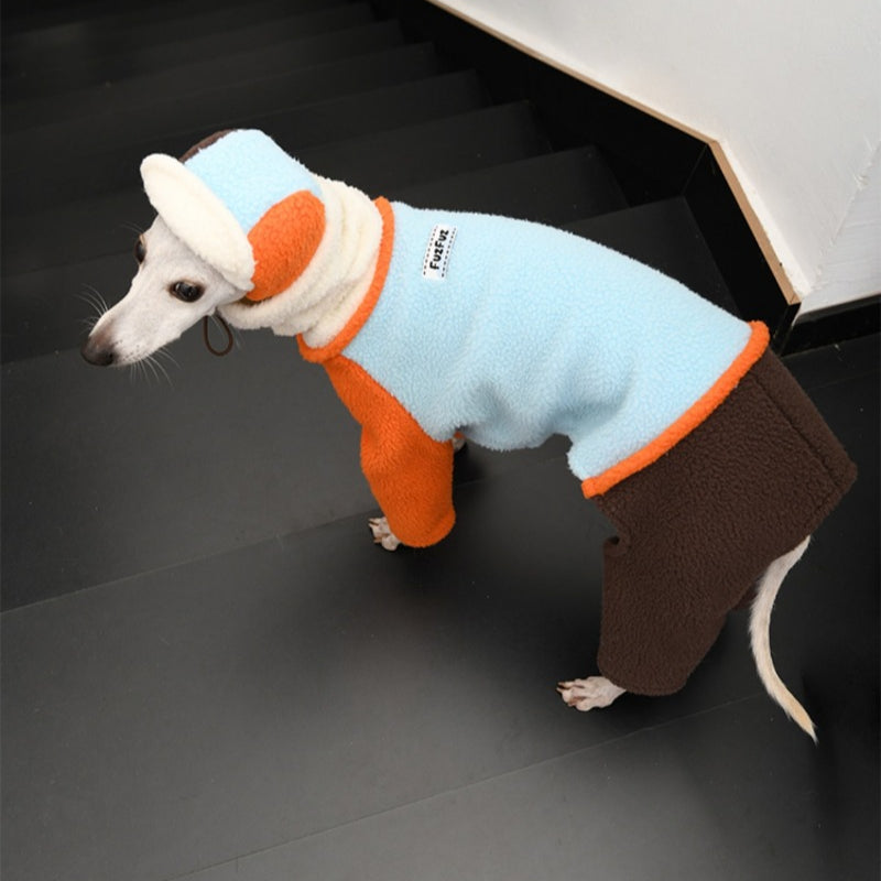 FuzFuz® Fleece Lined Four-Legged Dog Sweater for Italian Greyhound & Whippet