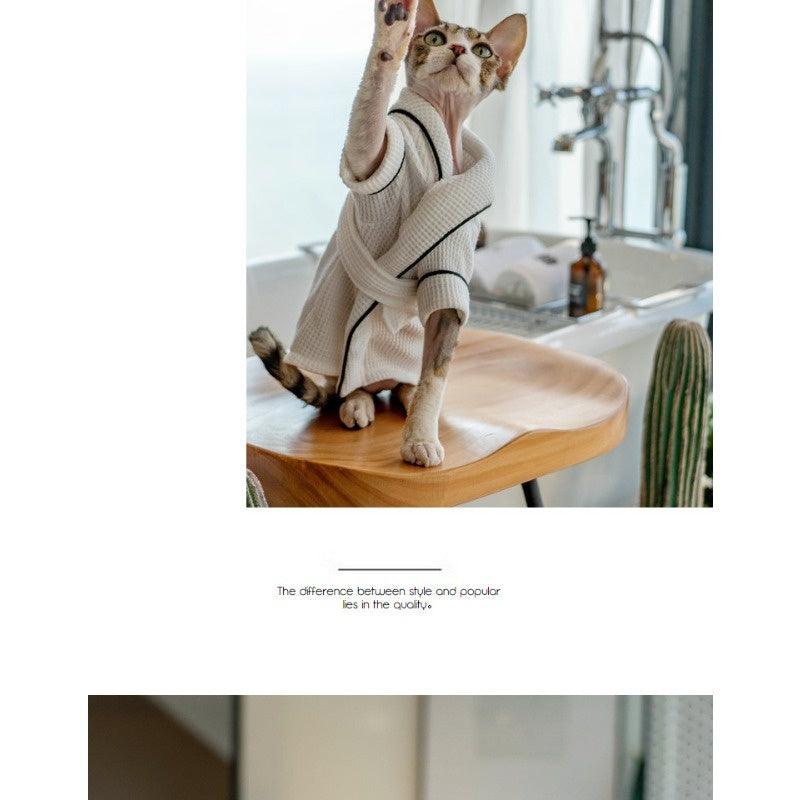 GINGERAIN® Soft Absorbent Cotton Pet Bathrobe - KIKOPALS