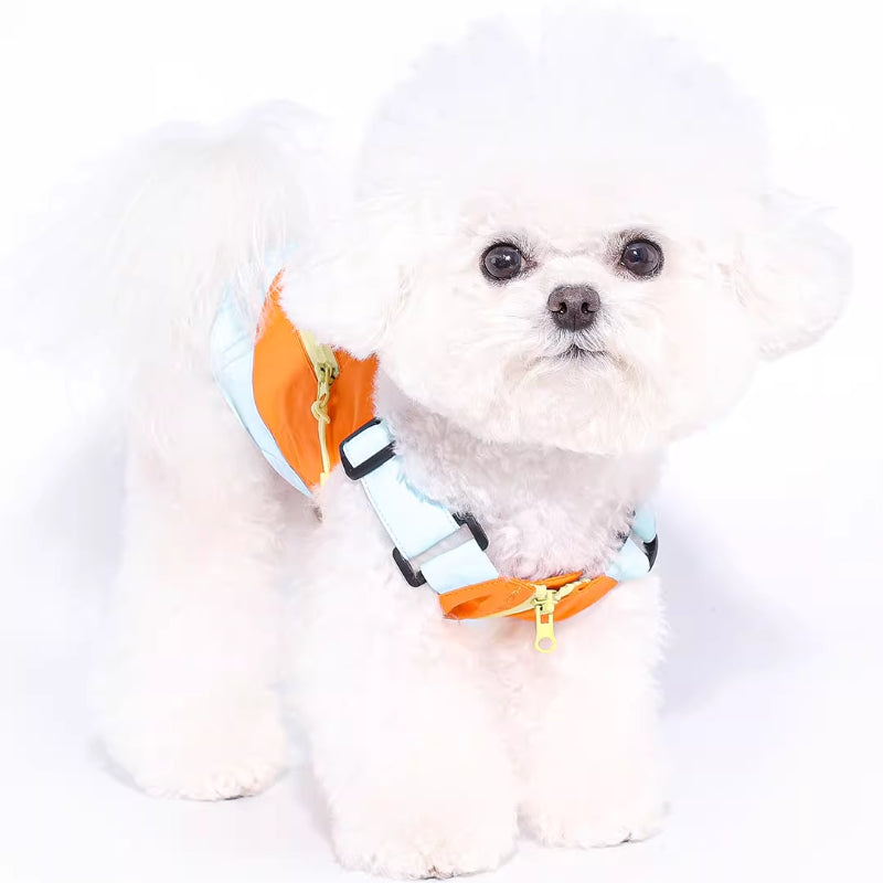 MookiPet® Vibrant Orange Outdoor Vest & Hat for Dogs