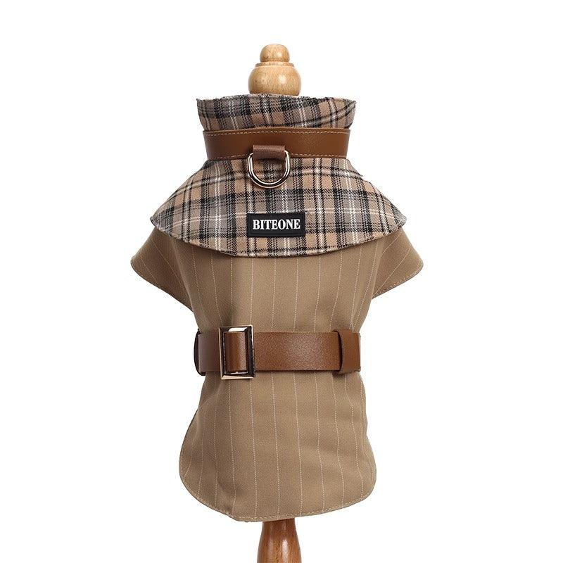 BITEONE® "Back To Baker Street" Trench Pet Coat - KIKOPALS