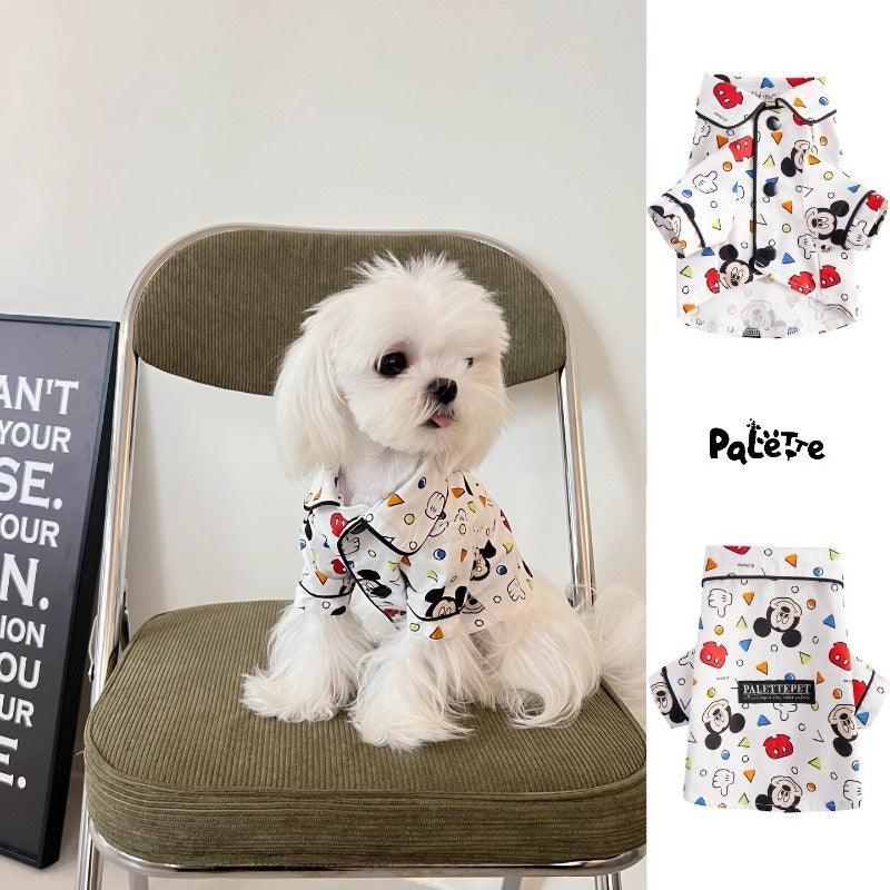 PalettePet® White Mickey Mouse Pet Shirt - KIKOPALS