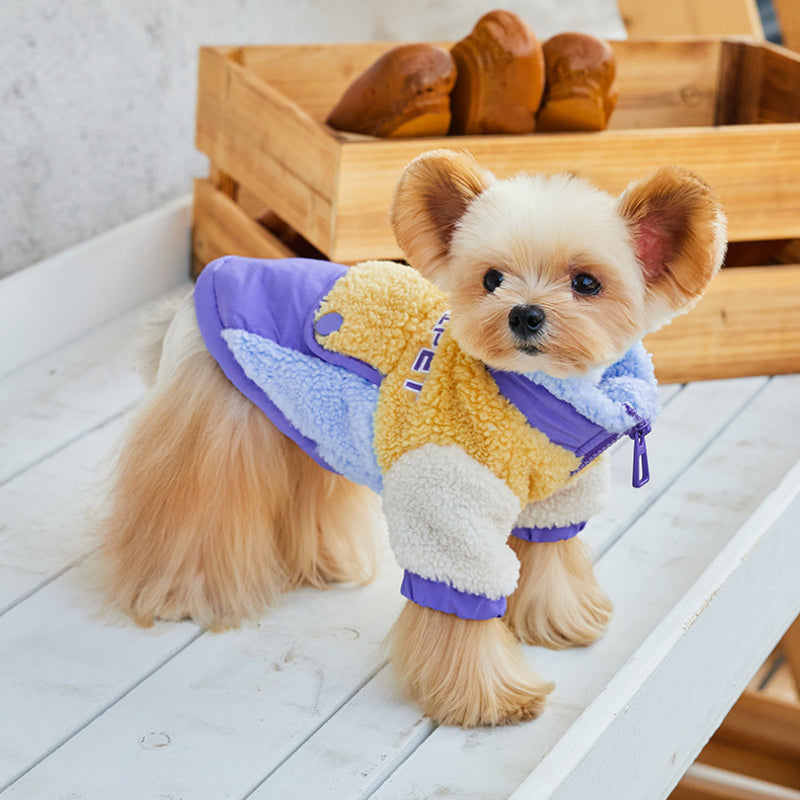 MookiPet® Color Block Lambswool Jacket for Dogs