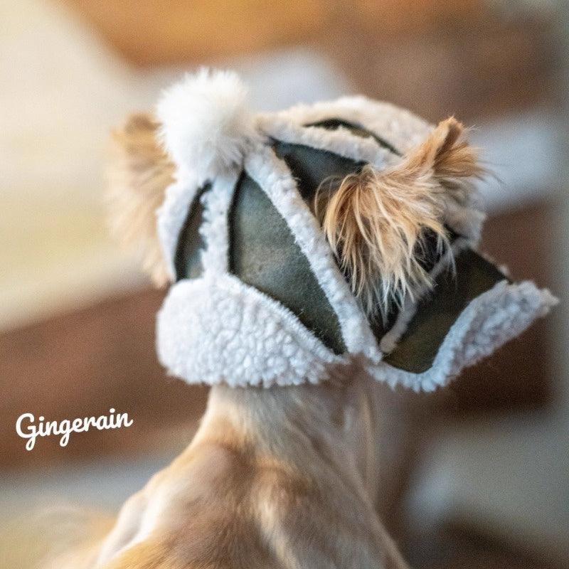 GINGERAIN® Fleece-Lined Pet Aviator Hat - KIKOPALS