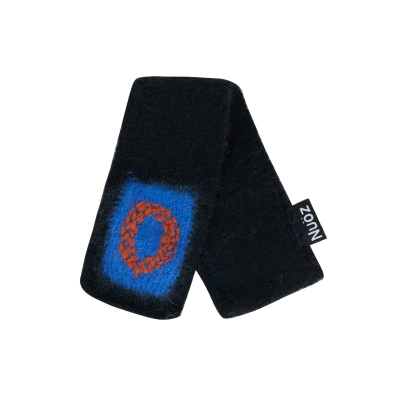 Nuoz® Handmade Customized Pet Scarf - Color Block Mohair Wool for Dogs