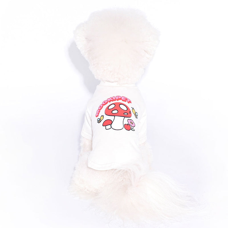MookiPet® White T-Shirt for Dogs & Cats
