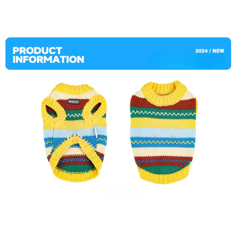 MookiPet® Vintage Striped Vest for Dogs & Cats