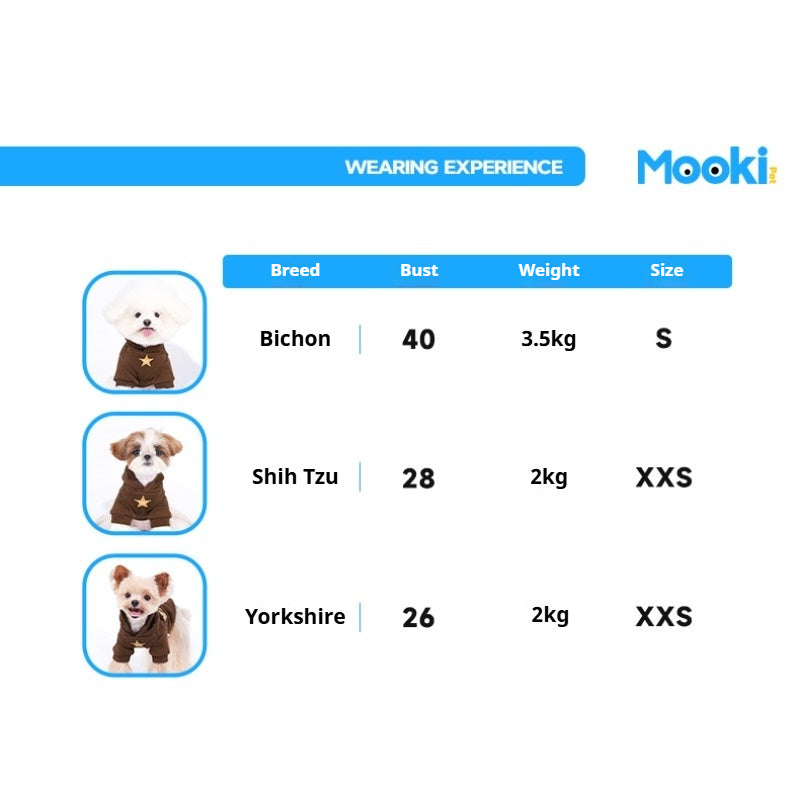 MookiPet® Brown Hoodie for Dogs & Cats