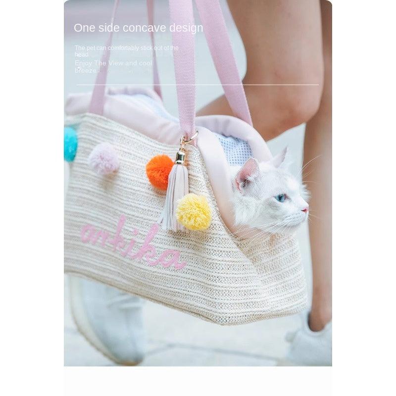 ARKIKA® Pet Summer Straw Bag - KIKOPALS