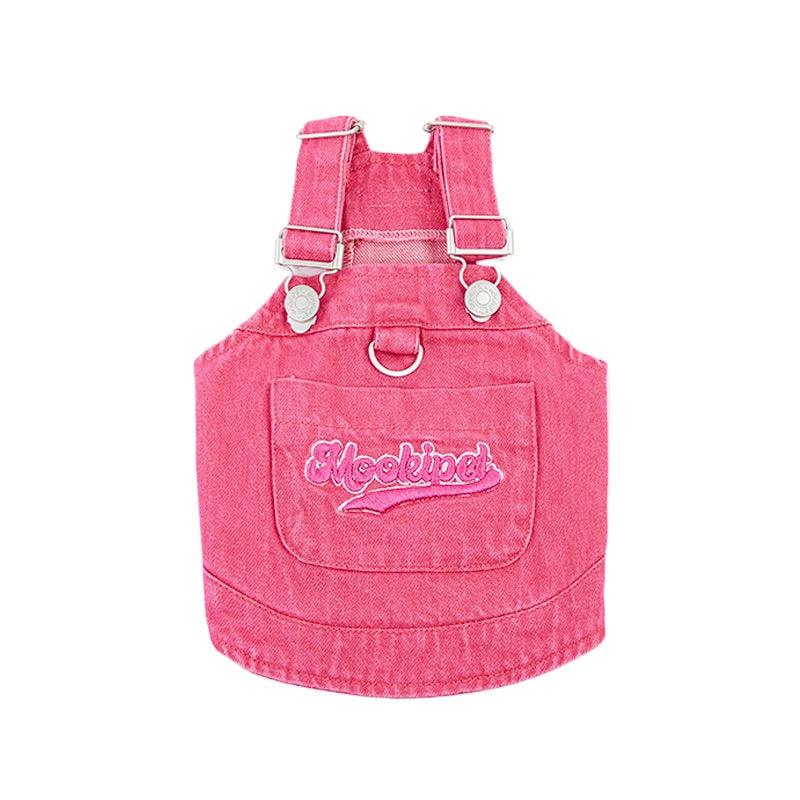 MookiPet® Pink Dog Denim Vest - KIKOPALS