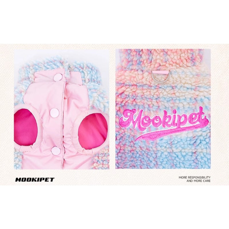 MookiPet® Colorful Grid Lamb Wool Vest for Dogs