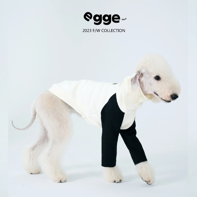 egge® Black & White Dog Hoodie for Medium Breeds