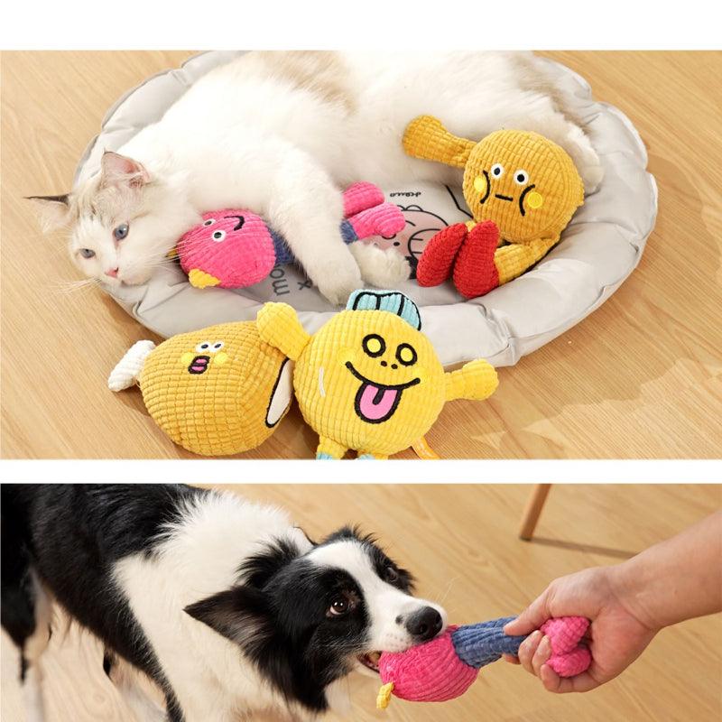 MoovaLab® Plush Food-Themed Squeaky Pet Toy - KIKOPALS