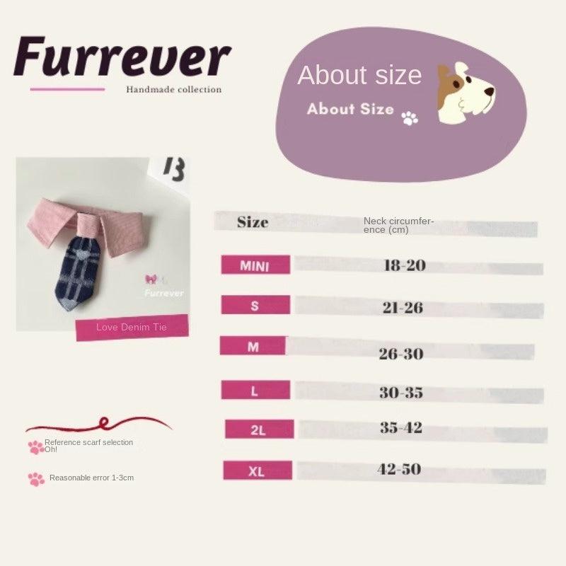 Furrever® Love Denim Unisex Pet Tie - KIKOPALS