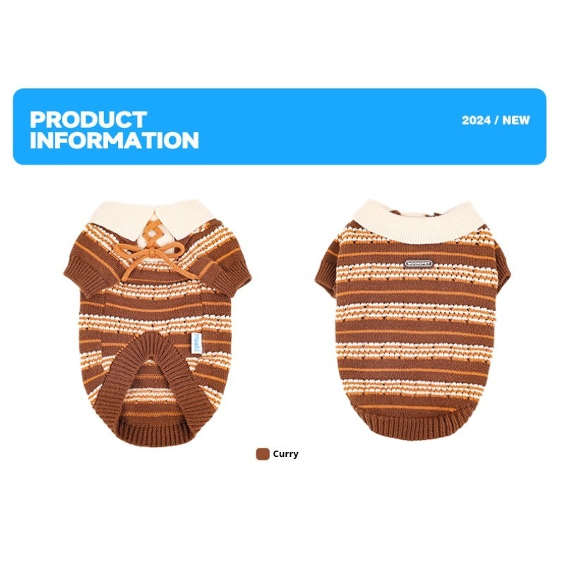 MookiPet® Retro Striped Sweater for Dogs