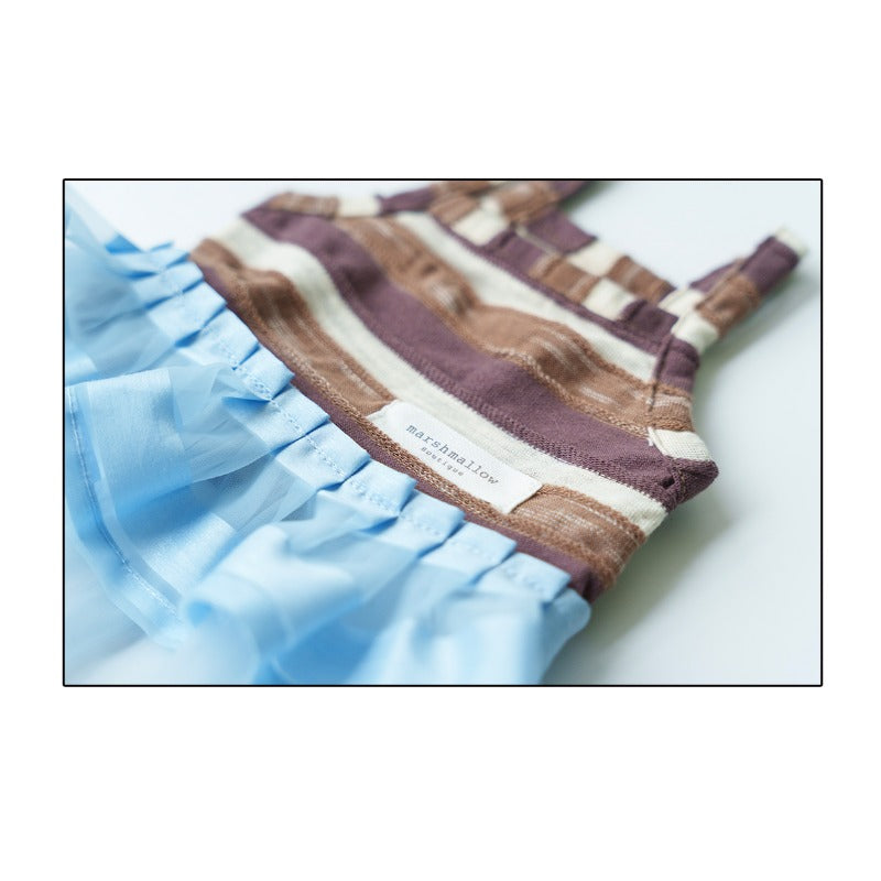 MARSHMALLOW® Sweetheart Stripe Dress for Dogs – Pink/Brown