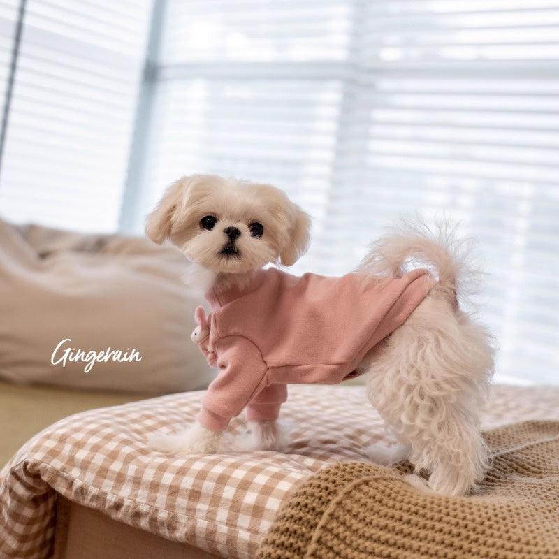 GINGERAIN® Pink Warm Bunny Dog Sweatshirt - KIKOPALS