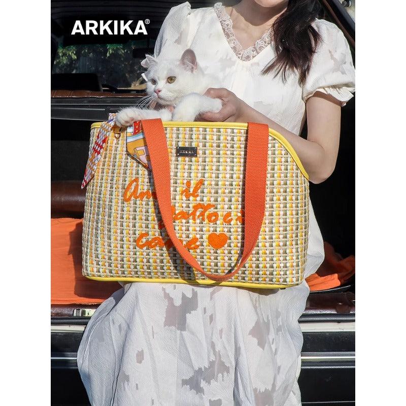 ARKIKA® Summer Bamboo Pet Carrier - KIKOPALS
