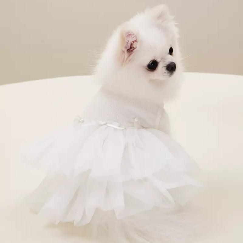 Dottylab® Bowknot Floral Pet Wedding Dress - KIKOPALS