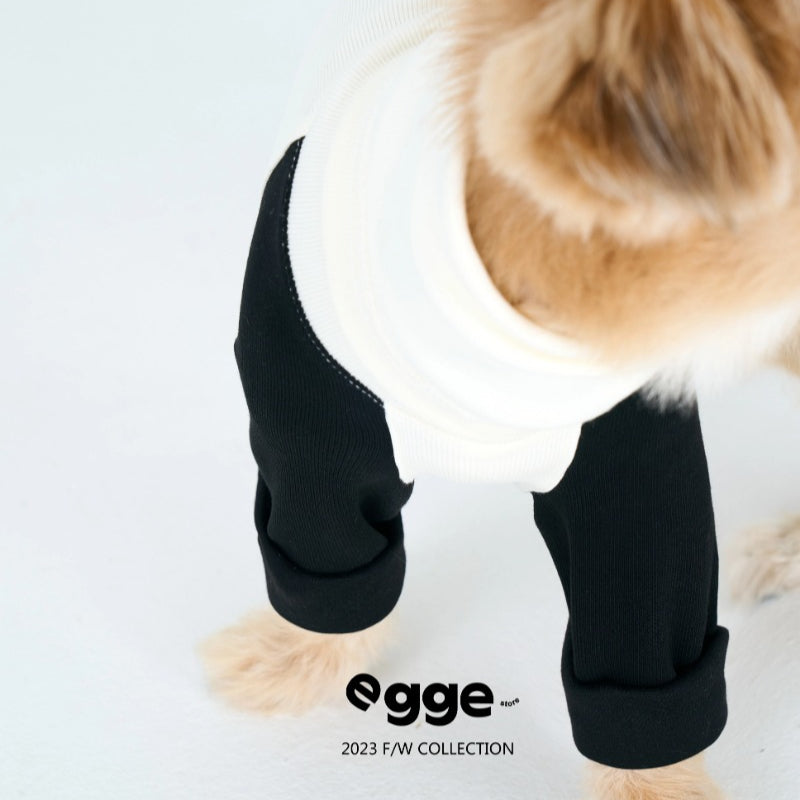 egge® Black & White Dog Hoodie for Medium Breeds