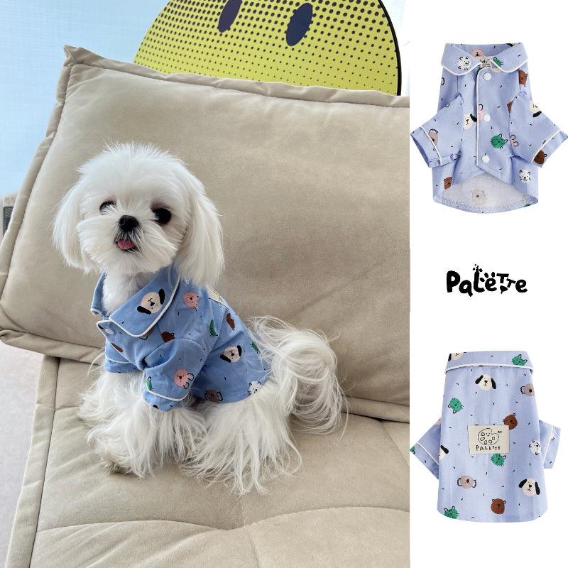 PalettePet® Blue Animal Print Pet Pajamas - KIKOPALS