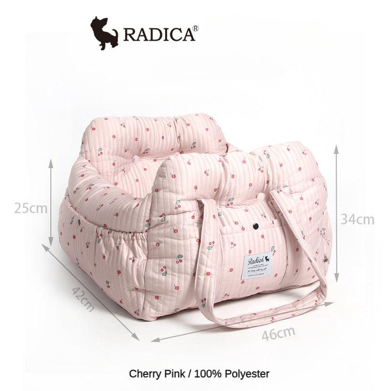 Radica® Cherry Pink Pet Car Seat Bed - KIKOPALS