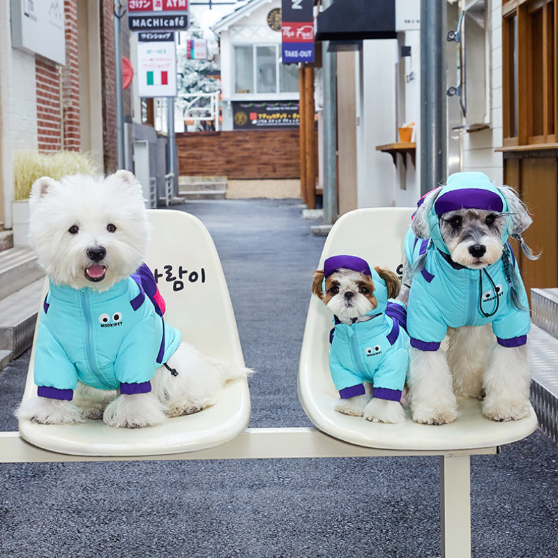 MookiPet® Blue Down Jacket for Dogs