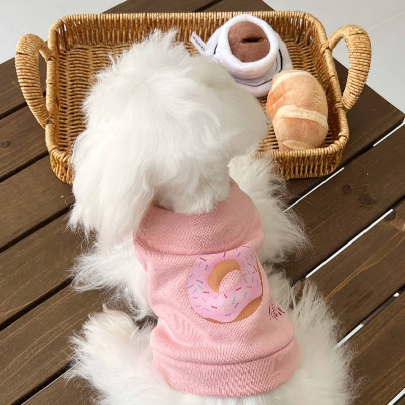 PalettePet® Pink Donut Print Sweater for Dogs