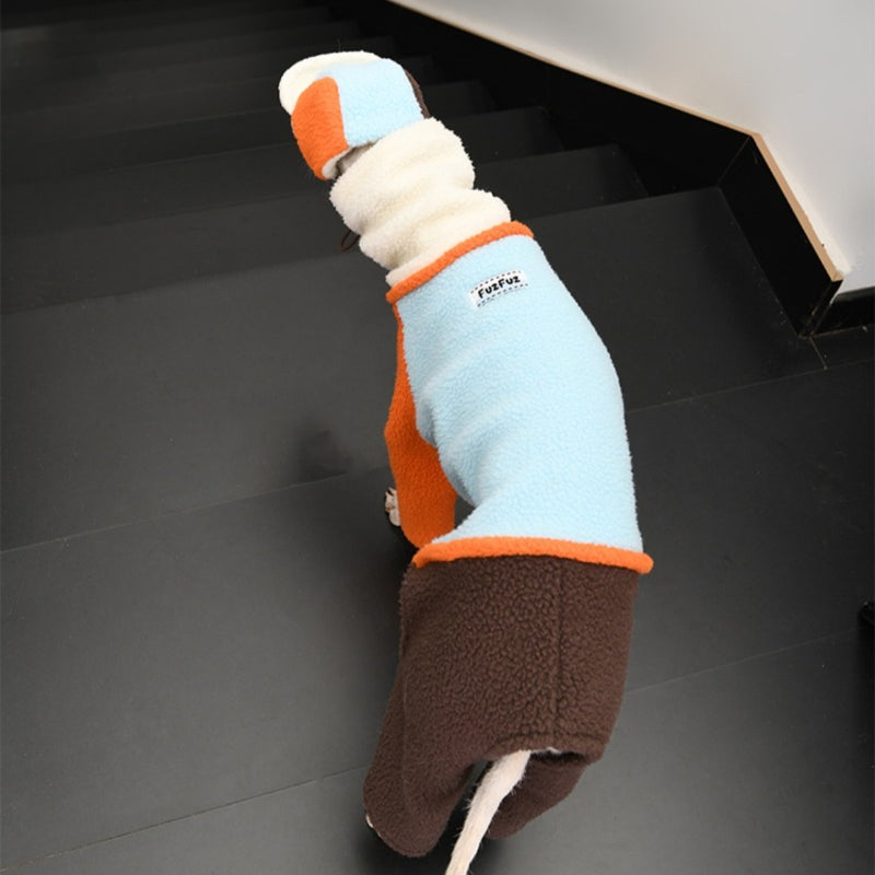 FuzFuz® Fleece Lined Four-Legged Dog Sweater for Italian Greyhound & Whippet