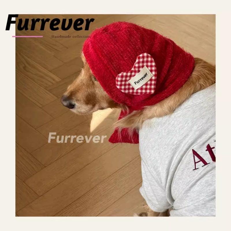 Furrever® Red Scarf Hat for Pets - KIKOPALS