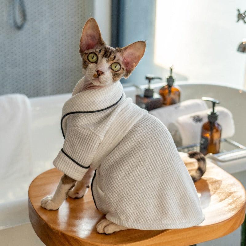 GINGERAIN® Soft Absorbent Cotton Pet Bathrobe - KIKOPALS