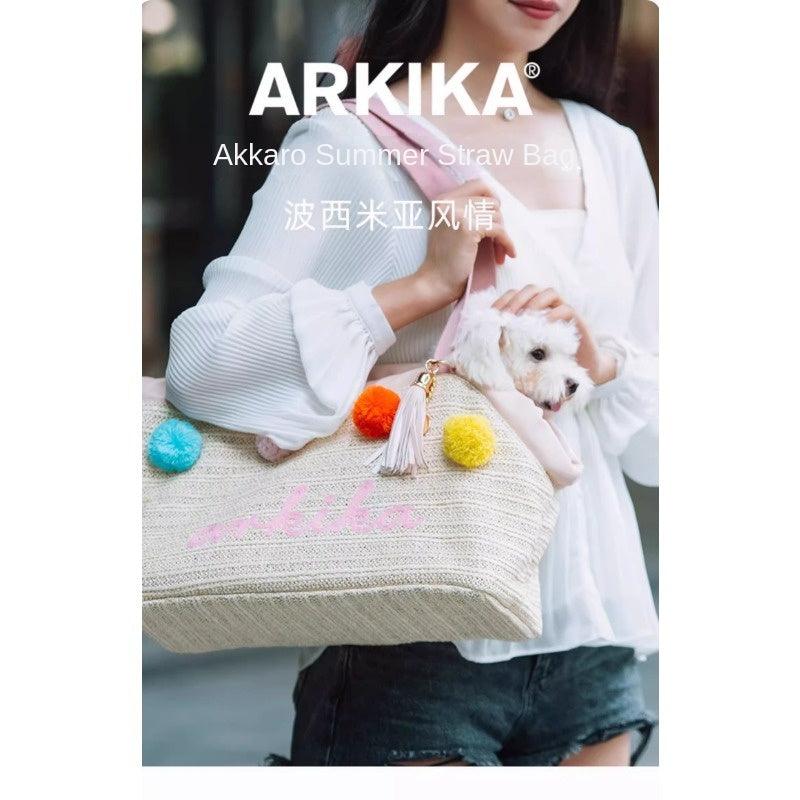 ARKIKA® Pet Summer Straw Bag - KIKOPALS