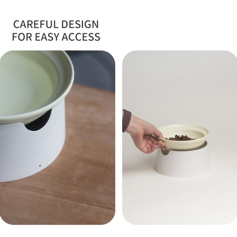 InFluffy® Split Ceramic High Pet Bowl - KIKOPALS