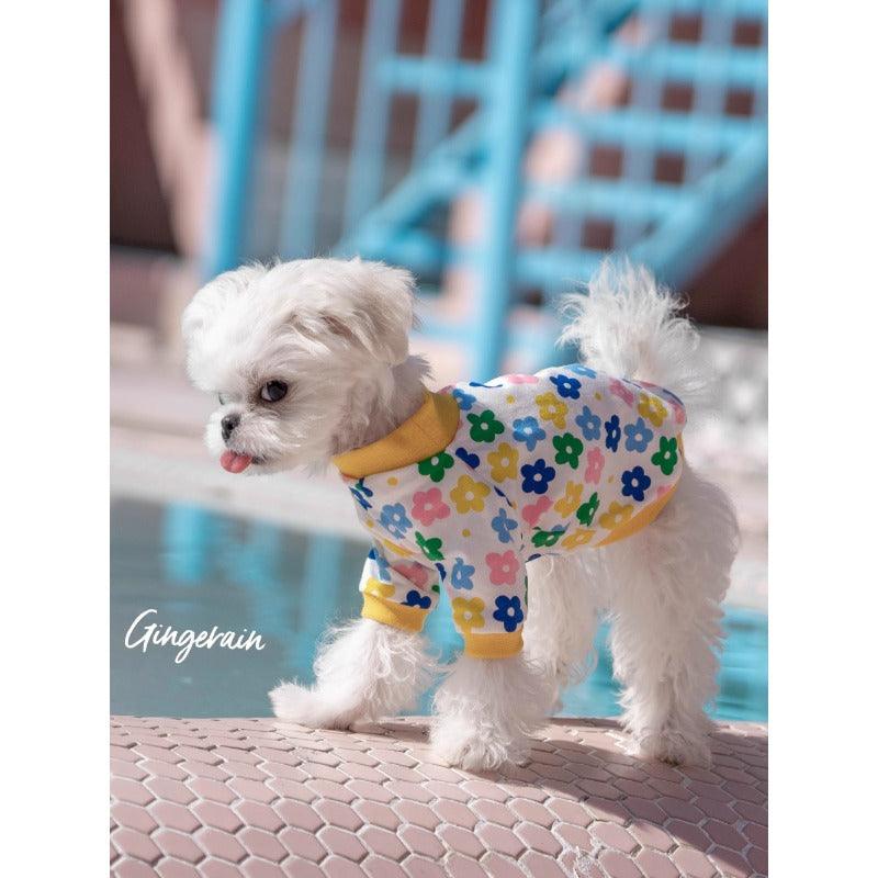 GINGERAIN® Floral Pet Button-Up Shirt - KIKOPALS