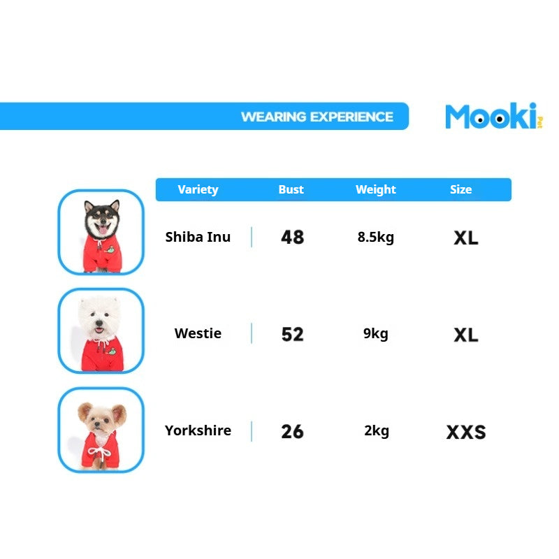 MookiPet® Fleece-lined Hoodie for Dogs