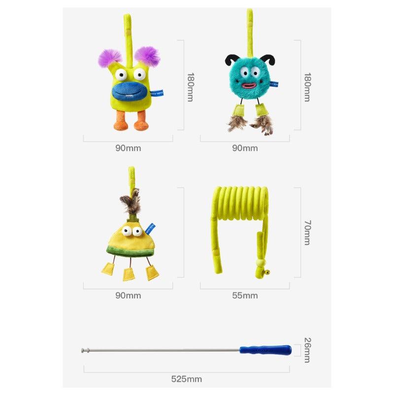 KITTY YOYO® Kolier Interactive Cat Teaser Toy Set - KIKOPALS