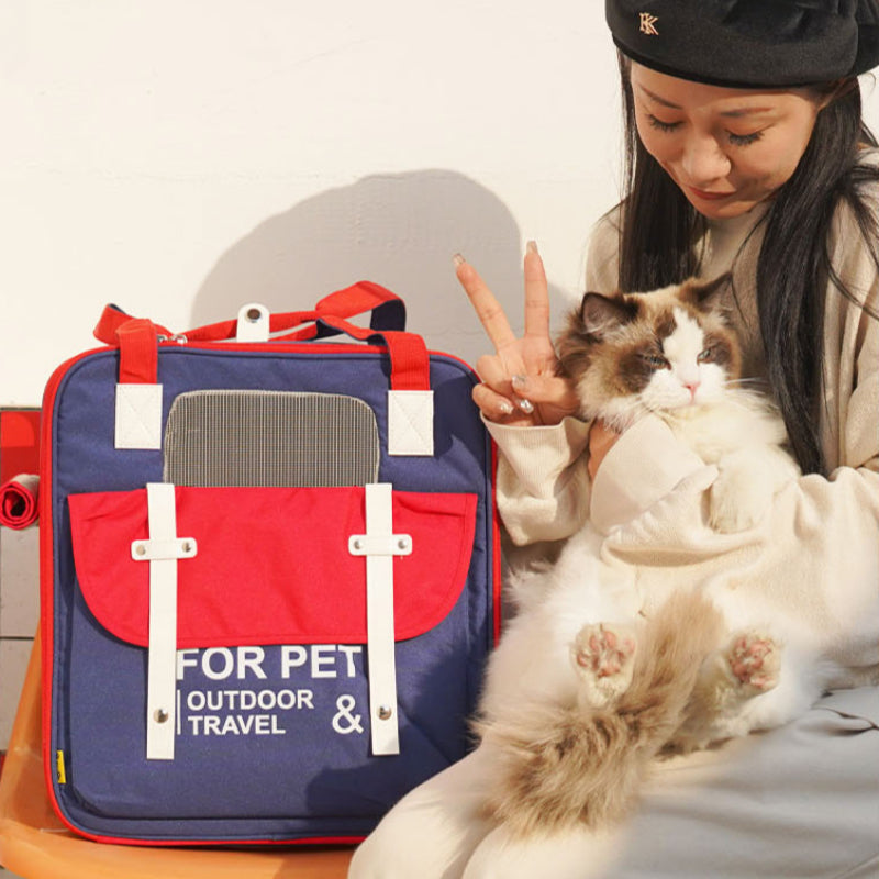 PURRPY® Colorful Pet Backpack Carrier