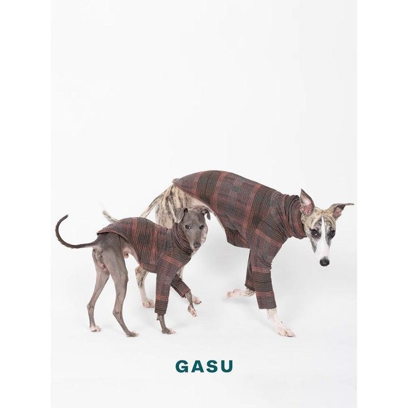 GASU® Pink and Brown Gingham Dog Apparel - KIKOPALS