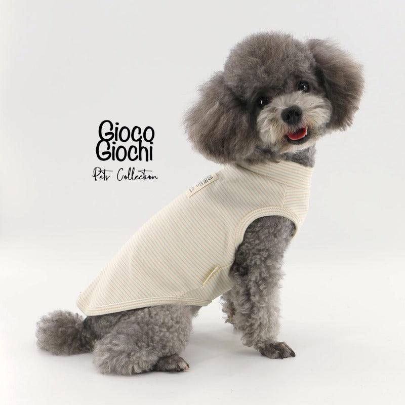 GiocoGiochi® Cotton Green Striped Dog Base Layer - KIKOPALS