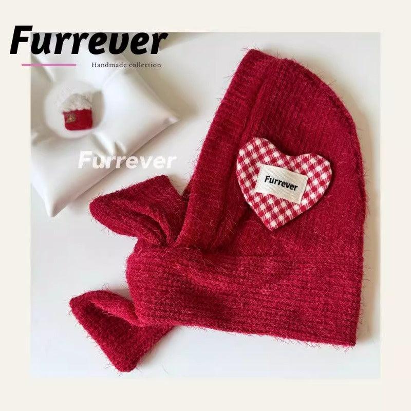 Furrever® Red Scarf Hat for Pets - KIKOPALS