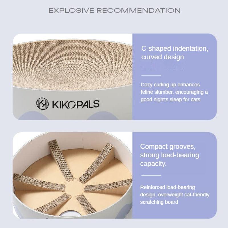 KIKOPALS® Round Cat Scratching Board - KIKOPALS