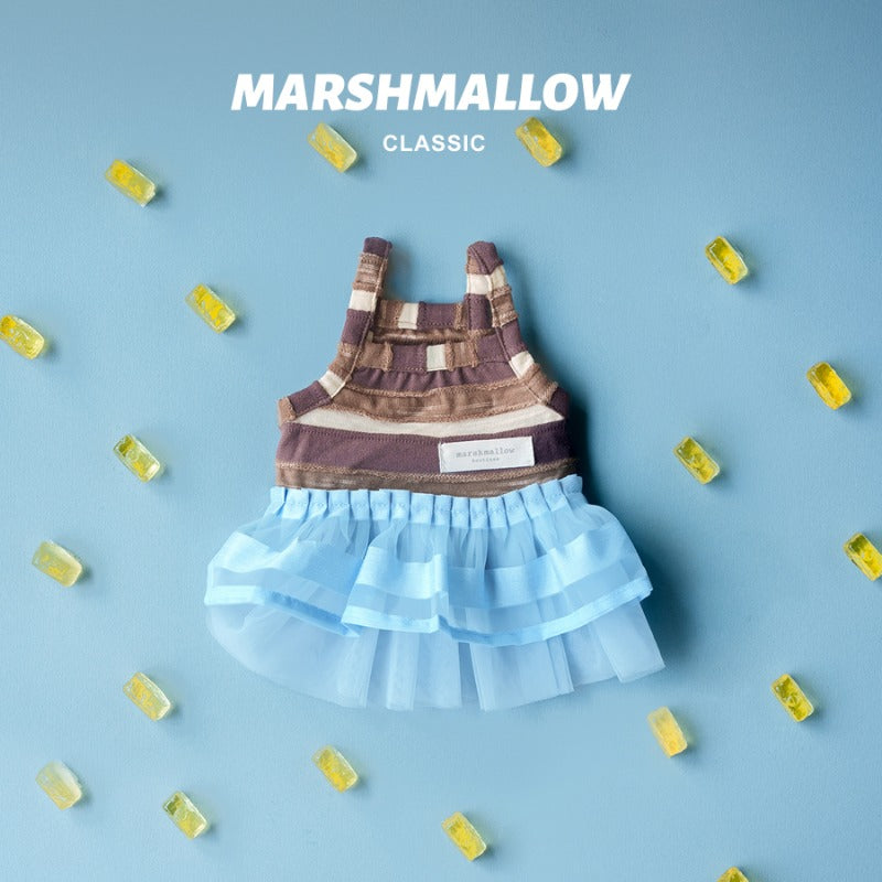 MARSHMALLOW® Sweetheart Stripe Dress for Dogs – Pink/Brown