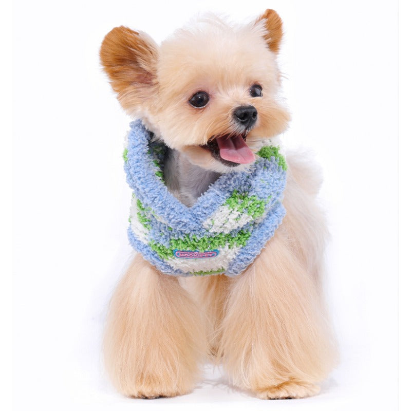 MookiPet® Coral Fleece Striped Sweater Vest for Cats & Dogs