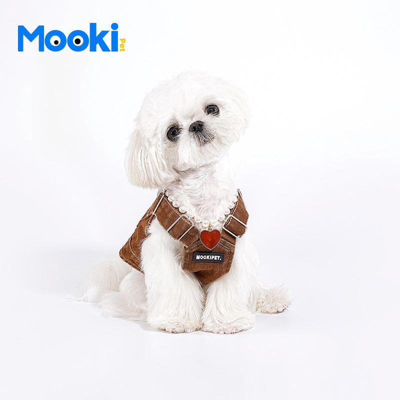 MookiPet® Hamburger Dog Denim Vest - KIKOPALS