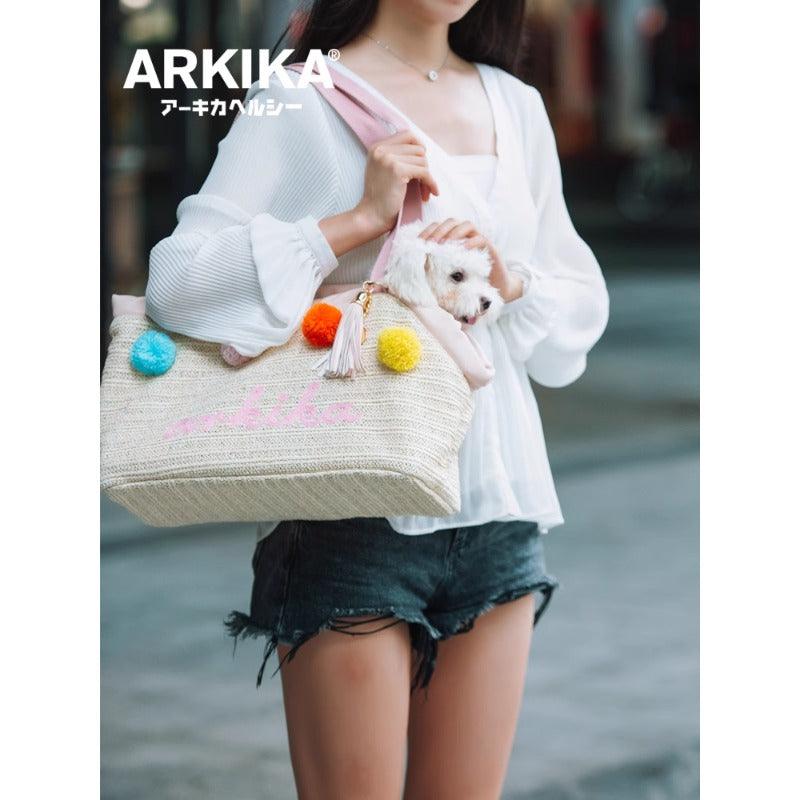 ARKIKA® Pet Summer Straw Bag - KIKOPALS