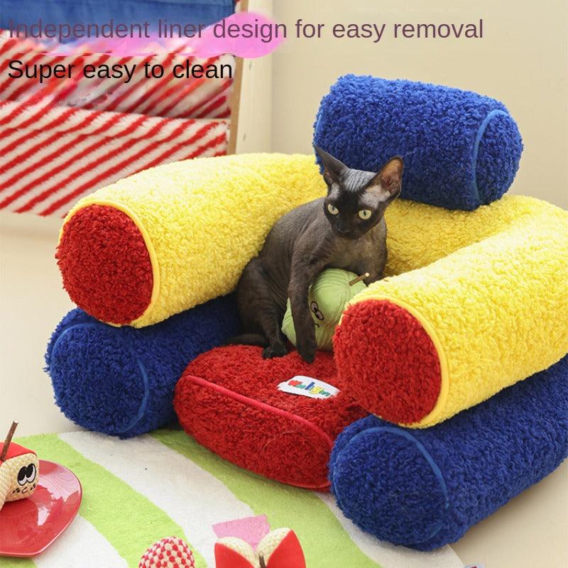 Wooligan® Antibacterial Open Pet Sofa Bed - KIKOPALS