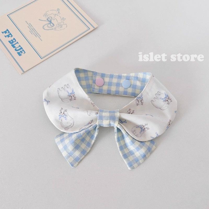 islet store® Blue Plaid Pet Bib - KIKOPALS