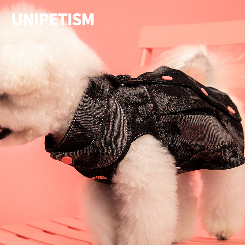 UNIPETISM® BlackPink Denim Jacket for Dogs & Cats