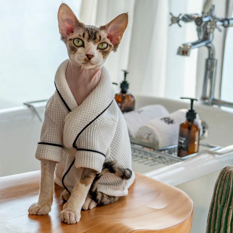 GINGERAIN® Soft Absorbent Cotton Pet Bathrobe - KIKOPALS