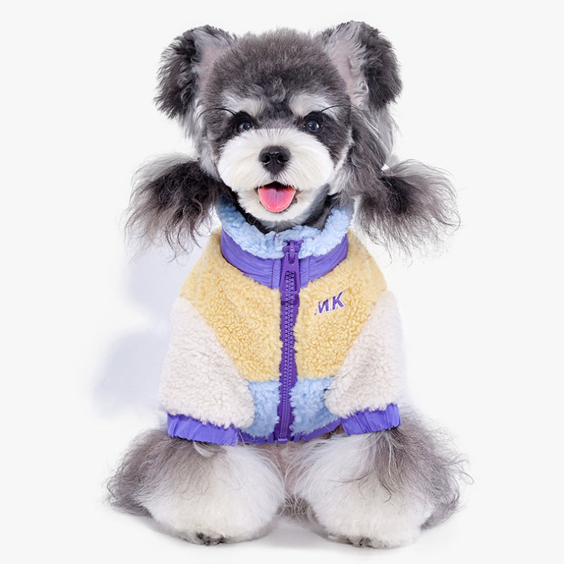 MookiPet® Color Block Lambswool Jacket for Dogs