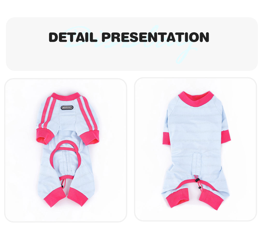 MookiPet® Mesh Cool Four-Legged Clothes for Dogs – Blue